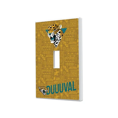 Jacksonville Jaguars 2024 Illustrated Limited Edition Single Toggle Light Switch Plate