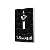 New York Jets 2024 Illustrated Limited Edition Single Toggle Light Switch Plate