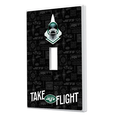 New York Jets 2024 Illustrated Limited Edition Single Toggle Light Switch Plate