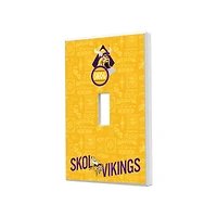 Minnesota Vikings 2024 Illustrated Limited Edition Single Toggle Light Switch Plate