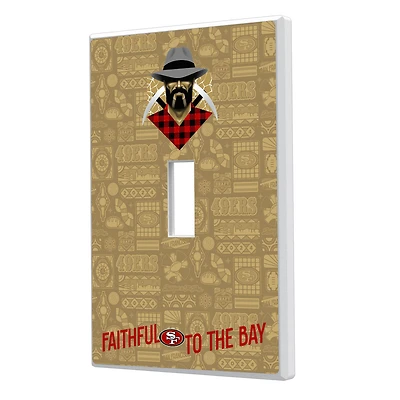 San Francisco 49ers 2024 Illustrated Limited Edition Single Toggle Light Switch Plate