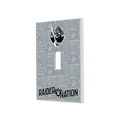 Las Vegas Raiders 2024 Illustrated Limited Edition Single Toggle Light Switch Plate