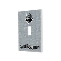 Las Vegas Raiders 2024 Illustrated Limited Edition Single Toggle Light Switch Plate