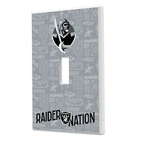 Las Vegas Raiders 2024 Illustrated Limited Edition Single Toggle Light Switch Plate