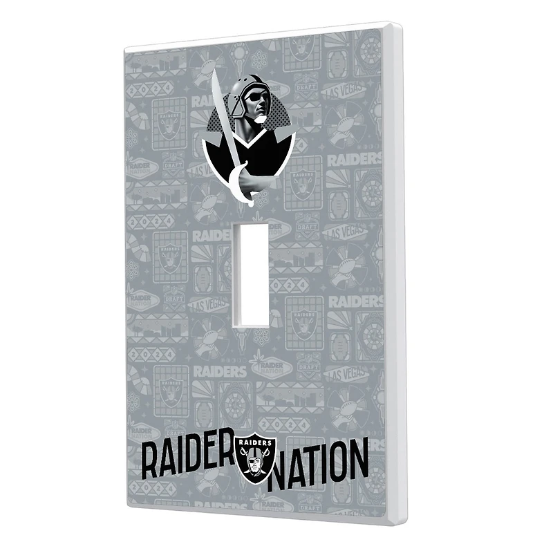 Las Vegas Raiders 2024 Illustrated Limited Edition Single Toggle Light Switch Plate