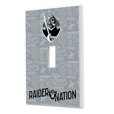 Las Vegas Raiders 2024 Illustrated Limited Edition Single Toggle Light Switch Plate
