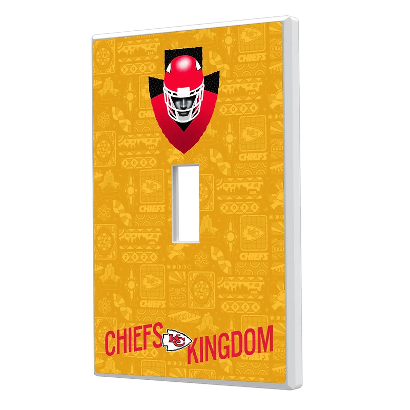 Kansas City Chiefs 2024 Illustrated Limited Edition Single Toggle Light Switch Plate