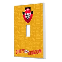 Kansas City Chiefs 2024 Illustrated Limited Edition Single Toggle Light Switch Plate