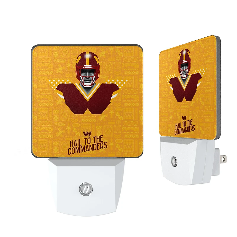Washington Commanders 2024 Illustrated Limited Edition Nightlight Two-Pack