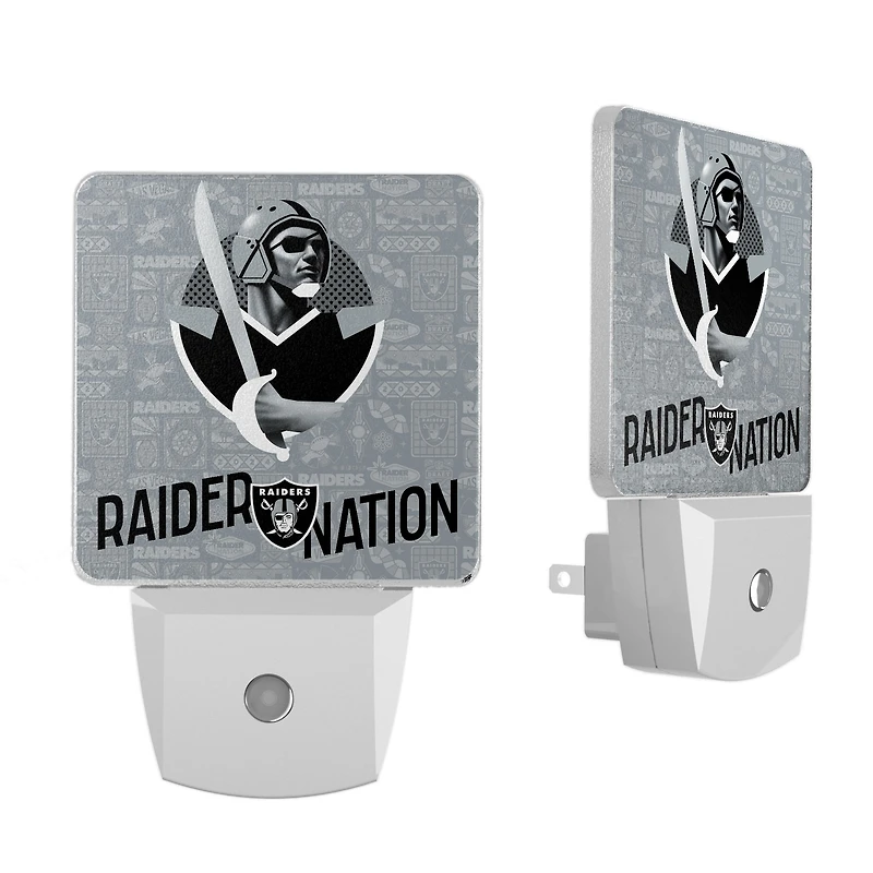 Las Vegas Raiders 2024 Illustrated Limited Edition Nightlight Two-Pack
