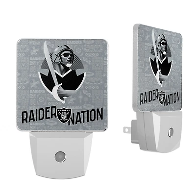 Las Vegas Raiders 2024 Illustrated Limited Edition Nightlight Two-Pack