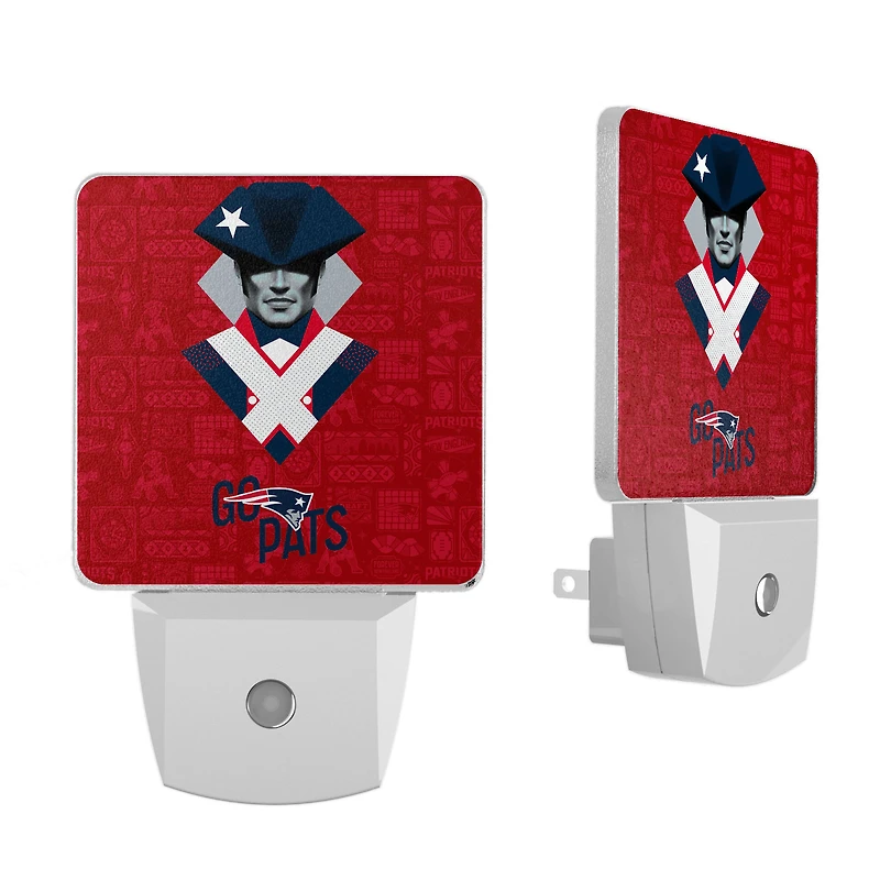 New England Patriots 2024 Illustrated Limited Edition Nightlight Two-Pack