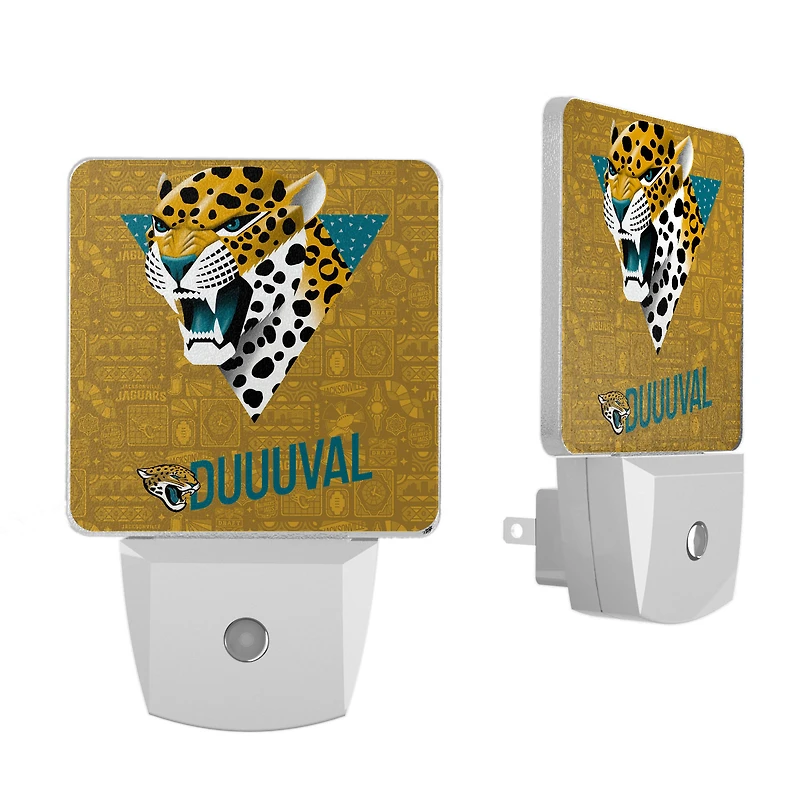 Jacksonville Jaguars 2024 Illustrated Limited Edition Nightlight Two-Pack