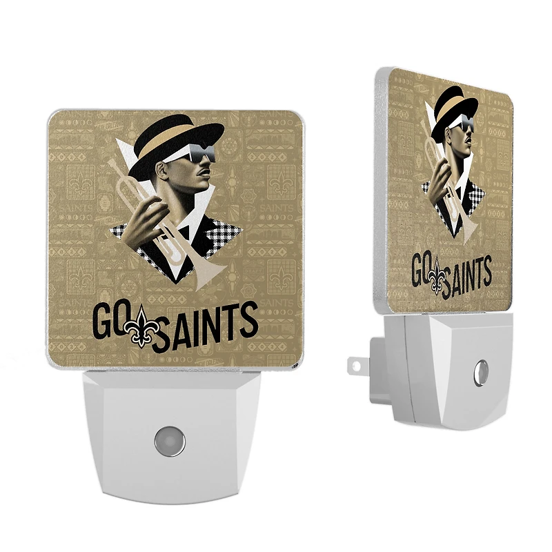 New Orleans Saints 2024 Illustrated Limited Edition Nightlight Two-Pack