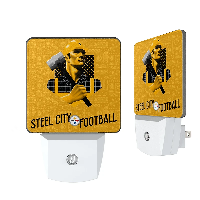 Pittsburgh Steelers 2024 Illustrated Limited Edition Nightlight Two-Pack