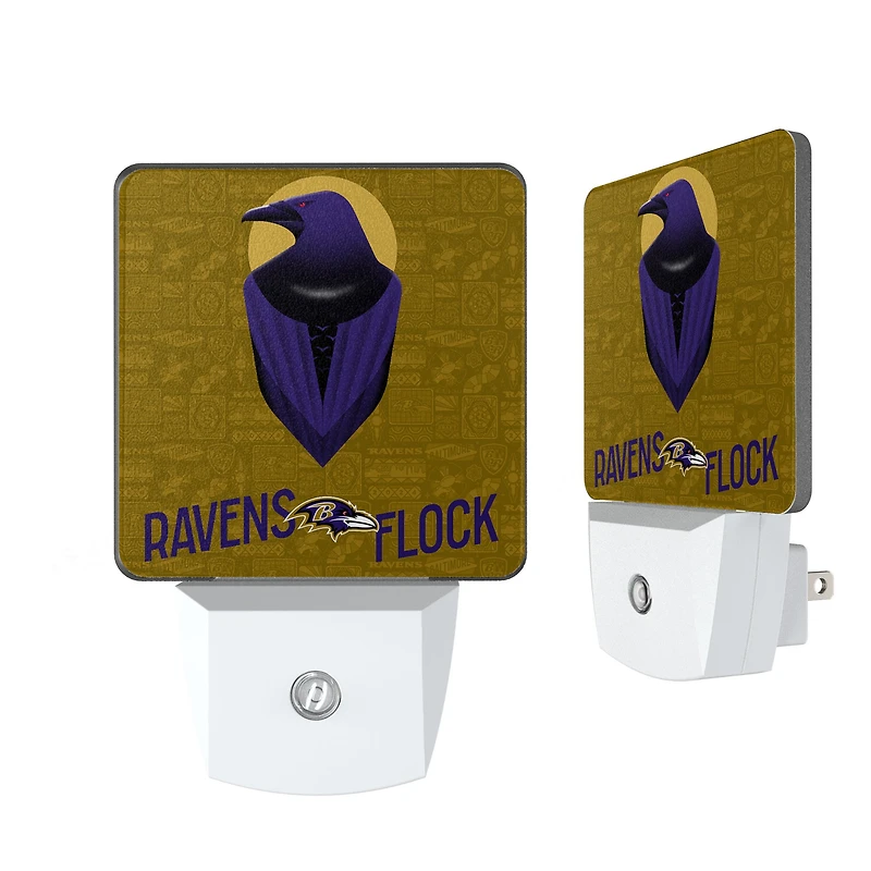 Baltimore Ravens 2024 Illustrated Limited Edition Nightlight Two-Pack