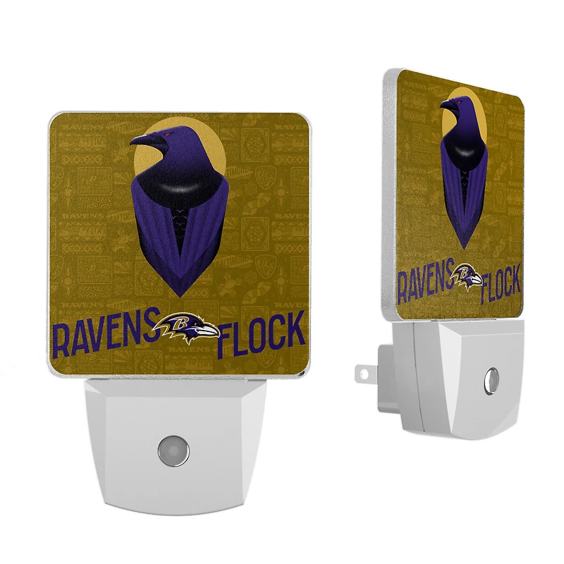 Baltimore Ravens 2024 Illustrated Limited Edition Nightlight Two-Pack