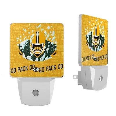 Green Bay Packers 2024 Illustrated Limited Edition Nightlight Two-Pack