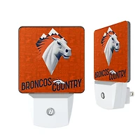 Denver Broncos 2024 Illustrated Limited Edition Nightlight Two-Pack