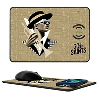 New Orleans Saints 2024 Illustrated Limited Edition Wireless Charger and Mouse Pad