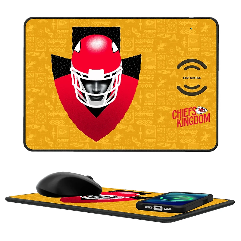 Kansas City Chiefs 2024 Illustrated Limited Edition Wireless Charger and Mouse Pad