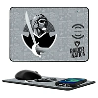 Las Vegas Raiders 2024 Illustrated Limited Edition Wireless Charger and Mouse Pad