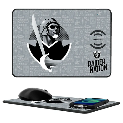 Las Vegas Raiders 2024 Illustrated Limited Edition Wireless Charger and Mouse Pad