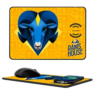 Los Angeles Rams 2024 Illustrated Limited Edition Wireless Charger and Mouse Pad