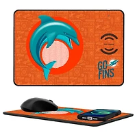 Miami Dolphins 2024 Illustrated Limited Edition Wireless Charger and Mouse Pad