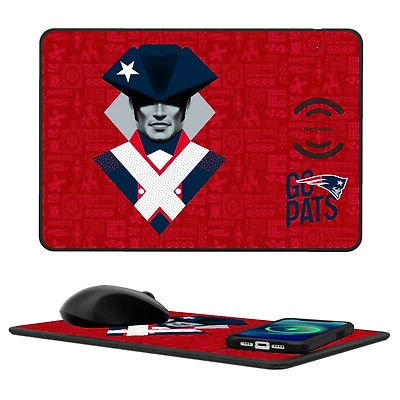 New England Patriots 2024 Illustrated Limited Edition Wireless Charger and Mouse Pad