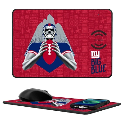 New York Giants 2024 Illustrated Limited Edition Wireless Charger and Mouse Pad