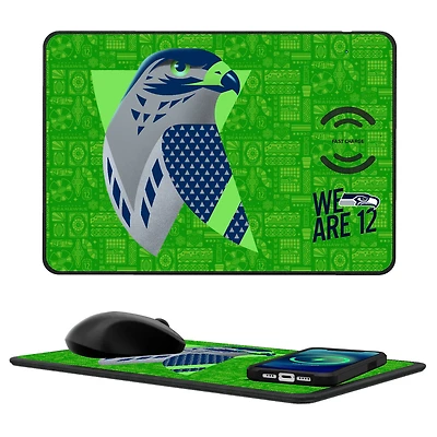 Seattle Seahawks 2024 Illustrated Limited Edition Wireless Charger and Mouse Pad