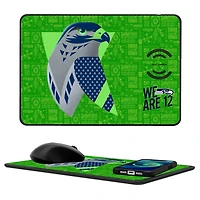Seattle Seahawks 2024 Illustrated Limited Edition Wireless Charger and Mouse Pad