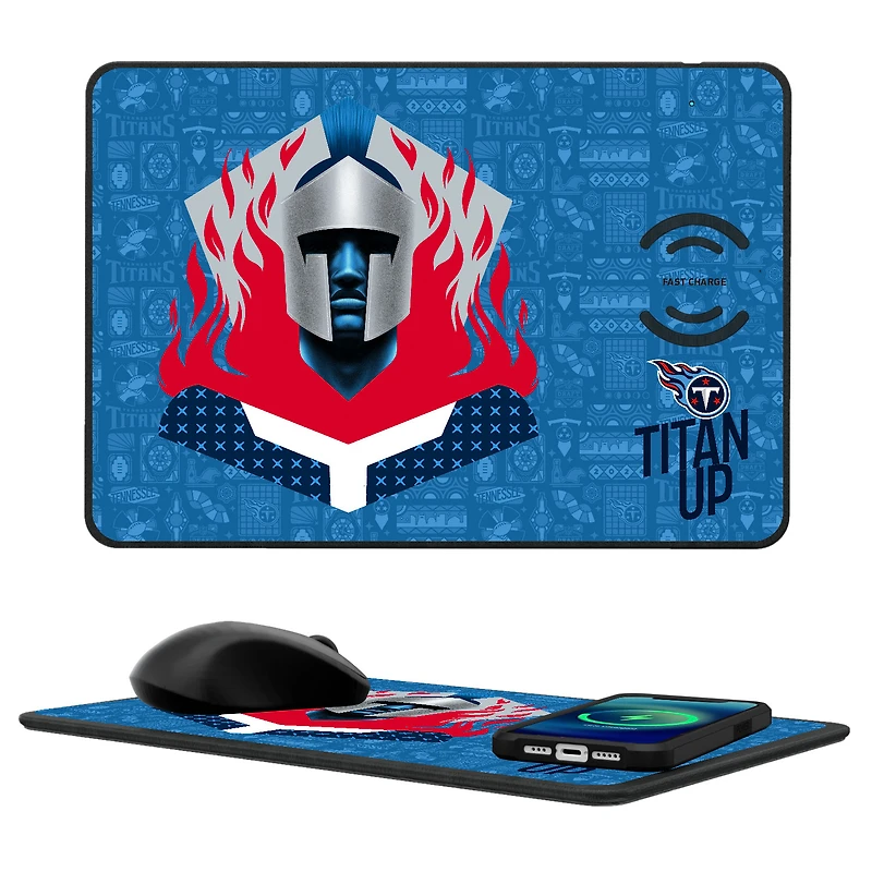 Tennessee Titans 2024 Illustrated Limited Edition Wireless Charger and Mouse Pad