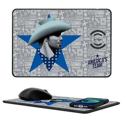Dallas Cowboys 2024 Illustrated Limited Edition Wireless Charger and Mouse Pad