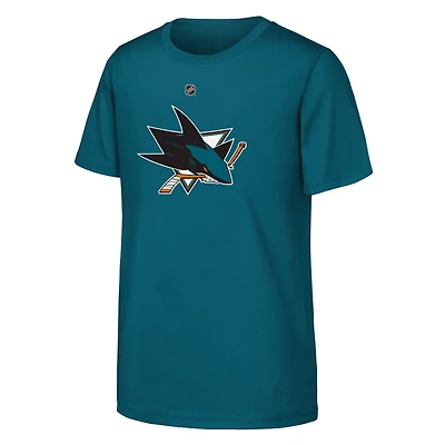 Youth Outerstuff Teal San Jose Sharks Primary Logo T-Shirt