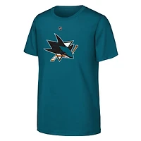 Youth Outerstuff Teal San Jose Sharks Primary Logo T-Shirt