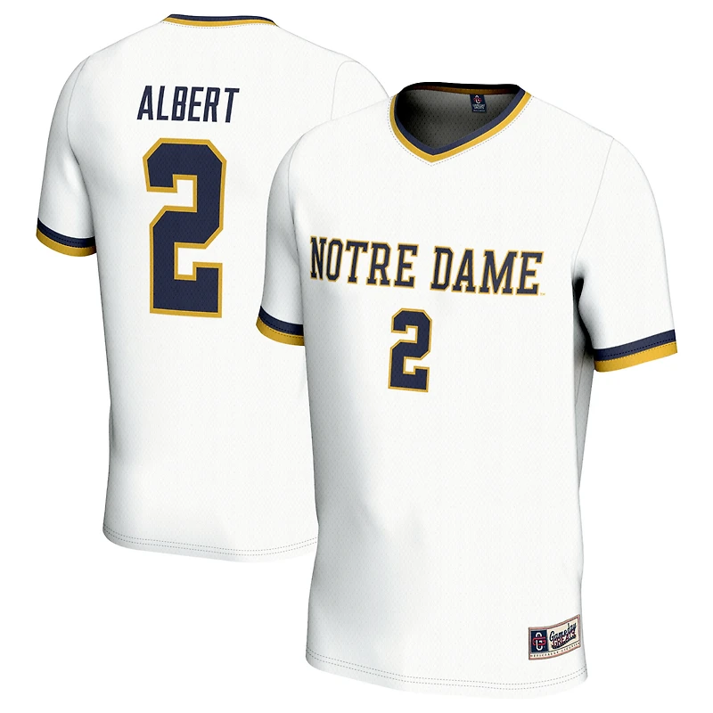 Youth GameDay Greats Korbin Albert White Notre Dame Fighting Irish Women's Soccer Lightweight Fashion Jersey