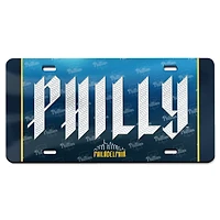 WinCraft Philadelphia Phillies City Connect Laser-Cut Metallic License Plate