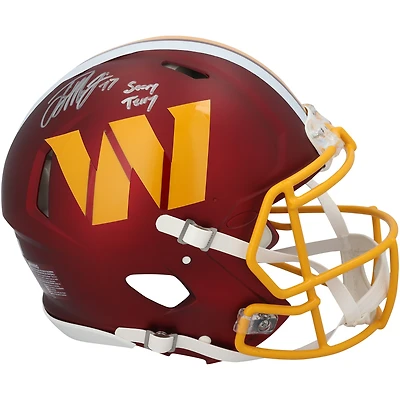 Terry McLaurin Washington Commanders Autographed Speed Authentic Helmet with "Scary Terry" Inscription