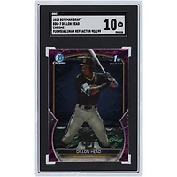 Dillon Head San Diego Padres 2023 Bowman Chrome Draft 1st Bowman Fuchsia Lunar #BDC-7 #90/199 SGC Authenticated 10 Card