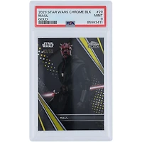 Darth Maul 2023 Topps Star Wars Chrome Black Gold Refractor #29 #43/50 PSA Authenticated 9 Card