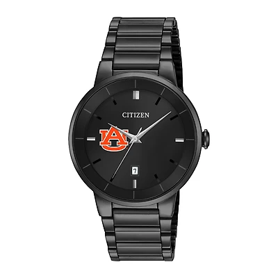 Men's Citizen Watch Auburn Tigers Black Dial Stainless Steel Watch
