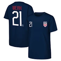 Men's Timothy Weah Navy USMNT Name & Number T-Shirt
