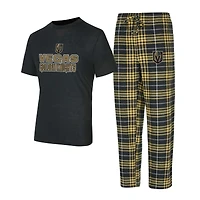 Men's Concepts Sport Vegas Golden Knights Vector Top & Pants Sleep Set