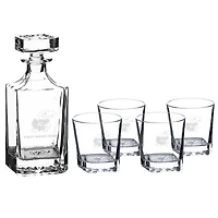 Kansas Jayhawks Five-Piece Personalized Decanter Set