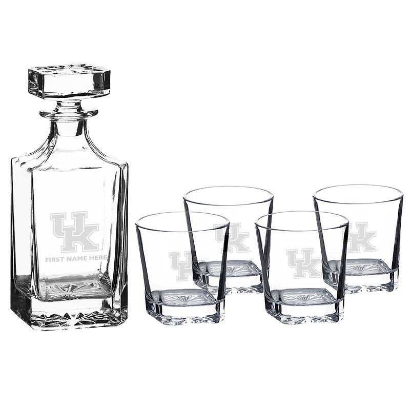 Kentucky Wildcats Five-Piece Personalized Decanter Set