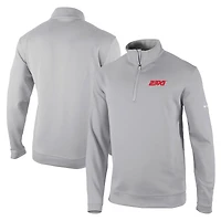 Men's Columbia Gray 23XI Racing Omni-Wick Wickhams Hills Quarter-Zip Pullover Top