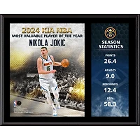 Nikola Jokic Denver Nuggets 12"x 15" 2024 NBA MVP Sublimated Plaque