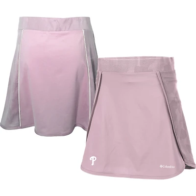 Women's Columbia Pink Philadelphia Phillies Omni-Wick Up Next Golf Skort